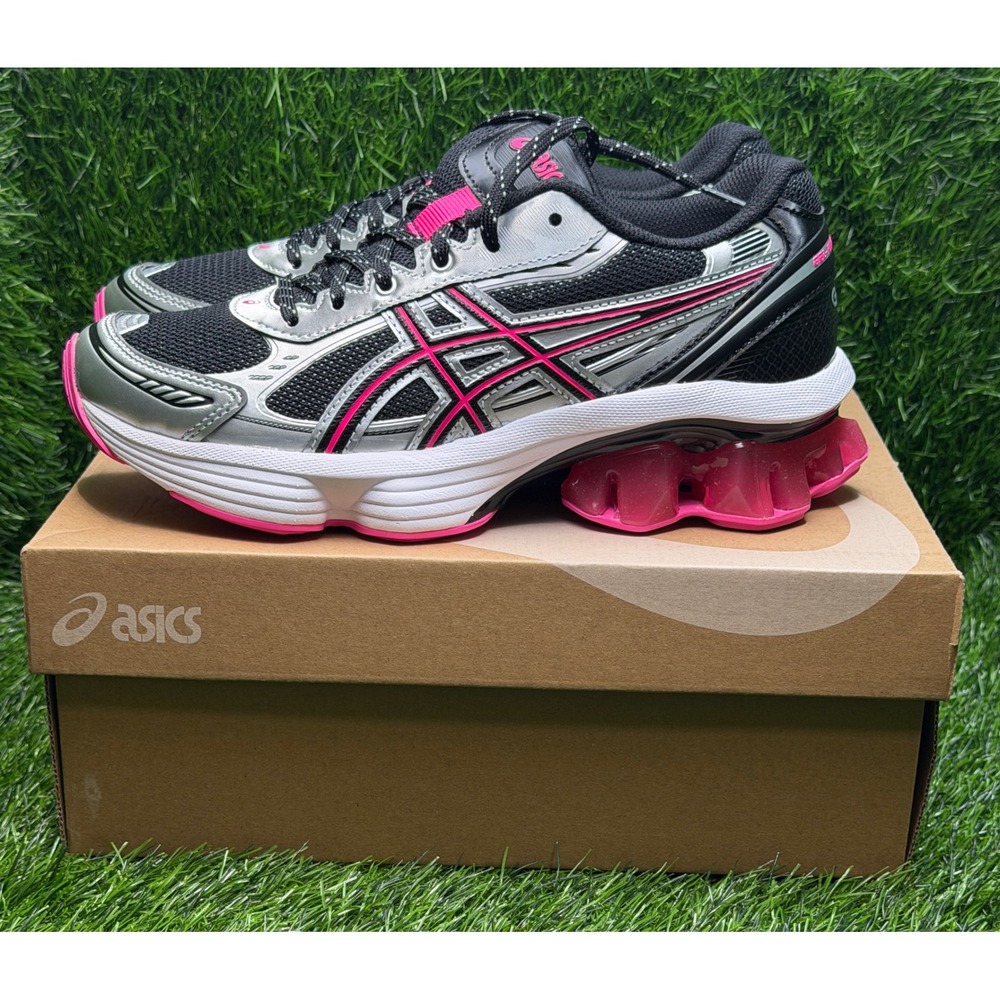 NEW ASICS Gel Kinetic Fluent Black Pink Glo Running Shoes 1203A963-001 Woman's 6